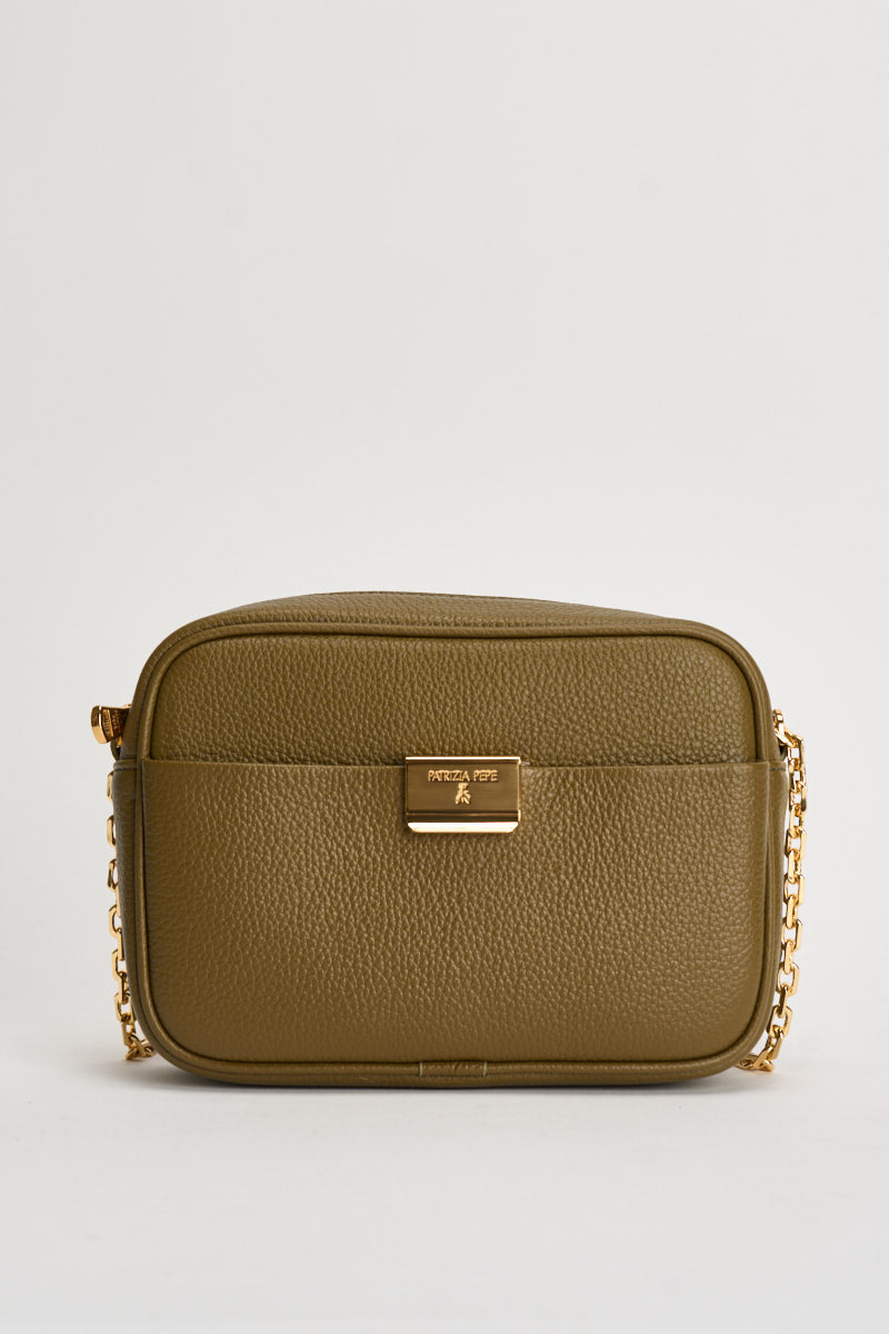 Borsa a tracolla donna All Day verde oliva 8B0242 L001G647 PATRIZIA PEPE 