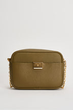Borsa a tracolla donna All Day verde oliva 8B0242 L001G647 PATRIZIA PEPE 