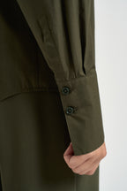 Camicia donna over verde militare 8C0006 C8010-G639 PATRIZIA PEPE 
