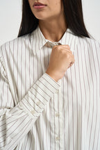 Camicia donna over a righe bianca 8C0334 C0254FG92 PATRIZIA PEPE 