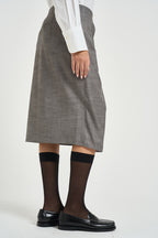 Gonna donna midi con drappeggio grigia 8G0212 C0250S796 PATRIZIA PEPE 