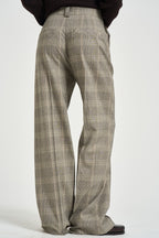 Pantalone donna sartoriale check grigio 8P0355 C8003F603 PATRIZIA PEPE 
