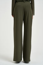 Pantalone donna con pinces verde oliva 8P0462 C8001-G639 PATRIZIA PEPE 