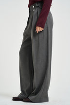 Pantaloni donna con pinces grigio antracite 8P0474 C0238J528 PATRIZIA PEPE 