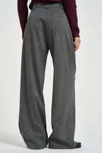 Pantaloni donna con pinces grigio antracite 8P0474 C0238J528 PATRIZIA PEPE 