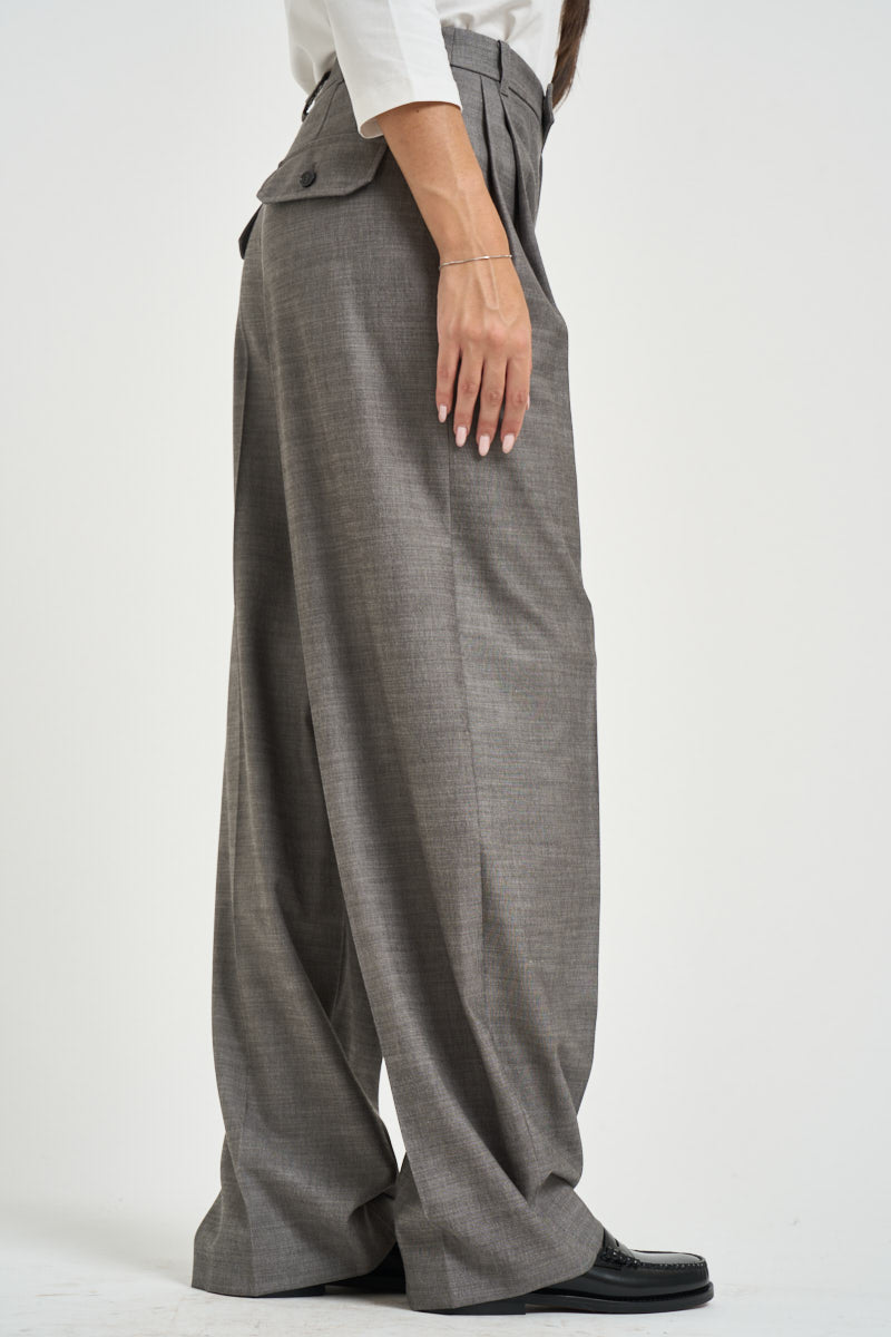Pantaloni donna grigio flanella 8P0535 C0250S796 PATRIZIA PEPE 