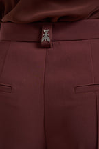Pantalone donna a palazzo bordeaux 8P0613 A6F5B887 PATRIZIA PEPE 