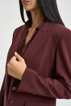 Giacca donna monopetto bordeaux 8S0096 A6F5B887 PATRIZIA PEPE 