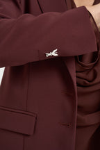 Giacca donna monopetto bordeaux 8S0096 A6F5B887 PATRIZIA PEPE 