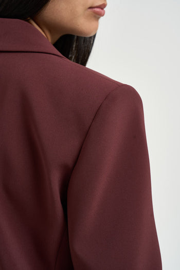 Giacca donna monopetto bordeaux - 8