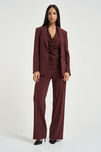 Giacca donna monopetto bordeaux 8S0096 A6F5B887 PATRIZIA PEPE 