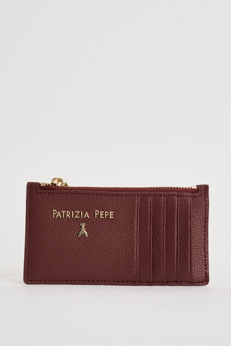 Portacarte donna bordeaux CQ9105 L001B861 PATRIZIA PEPE 