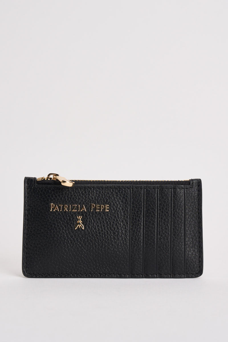 Portacarte donna nero CQ9105 L001K103 PATRIZIA PEPE 