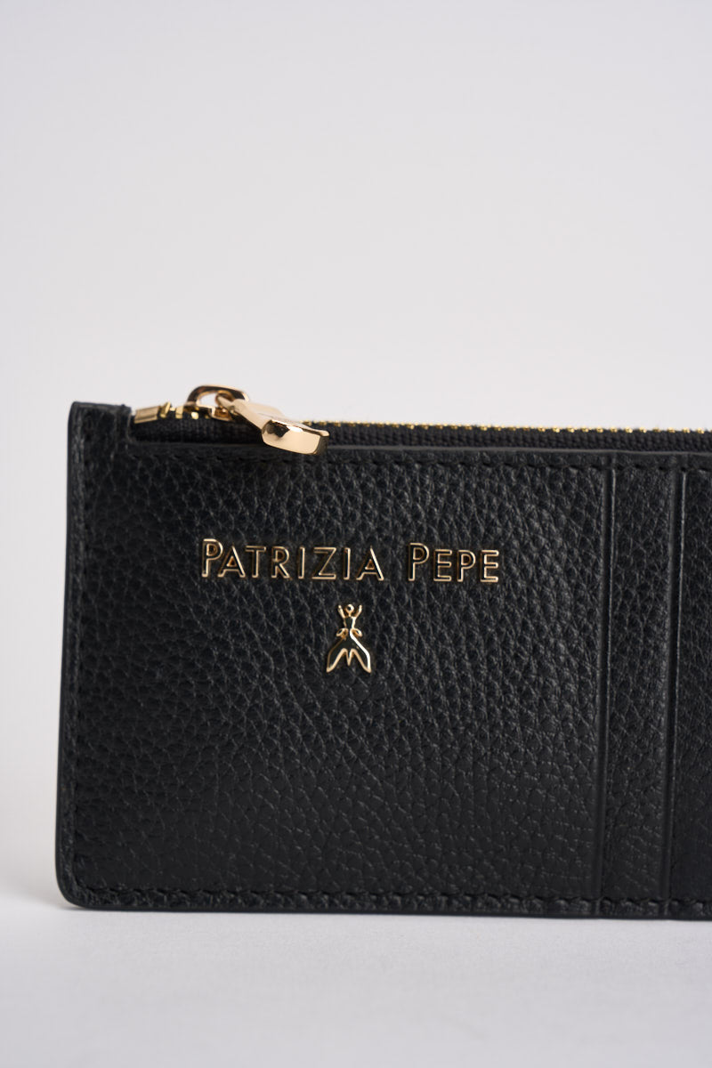 Portacarte donna nero CQ9105 L001K103 PATRIZIA PEPE 