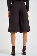 Bermuda donna gamba larga marroni A03N0399 MORO PHILIA LOFT 