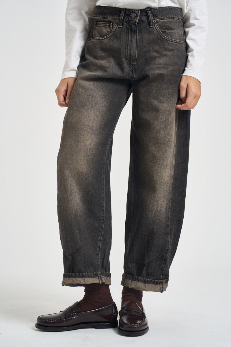 Jeans donna Gauguin nero slavato G03V0019  PHILIA LOFT 