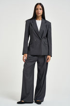 Blazer donna doppiopetto grigio antracite M03N0061 ANTRACITE PHILIA LOFT 