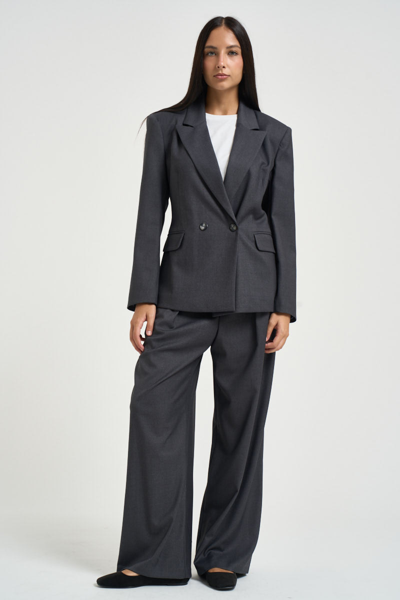 Blazer donna doppiopetto grigio antracite M03N0061 ANTRACITE PHILIA LOFT 