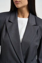 Blazer donna doppiopetto grigio antracite M03N0061 ANTRACITE PHILIA LOFT 