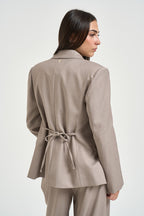 Blazer donna doppiopetto tortora M03N0061 CASHA PHILIA LOFT 