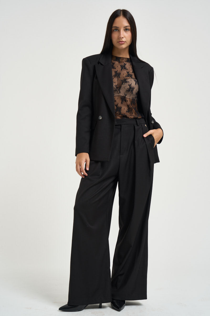 Blazer donna doppiopetto nero M03N0061 NERO PHILIA LOFT 