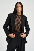 Blazer donna doppiopetto nero M03N0061 NERO PHILIA LOFT 