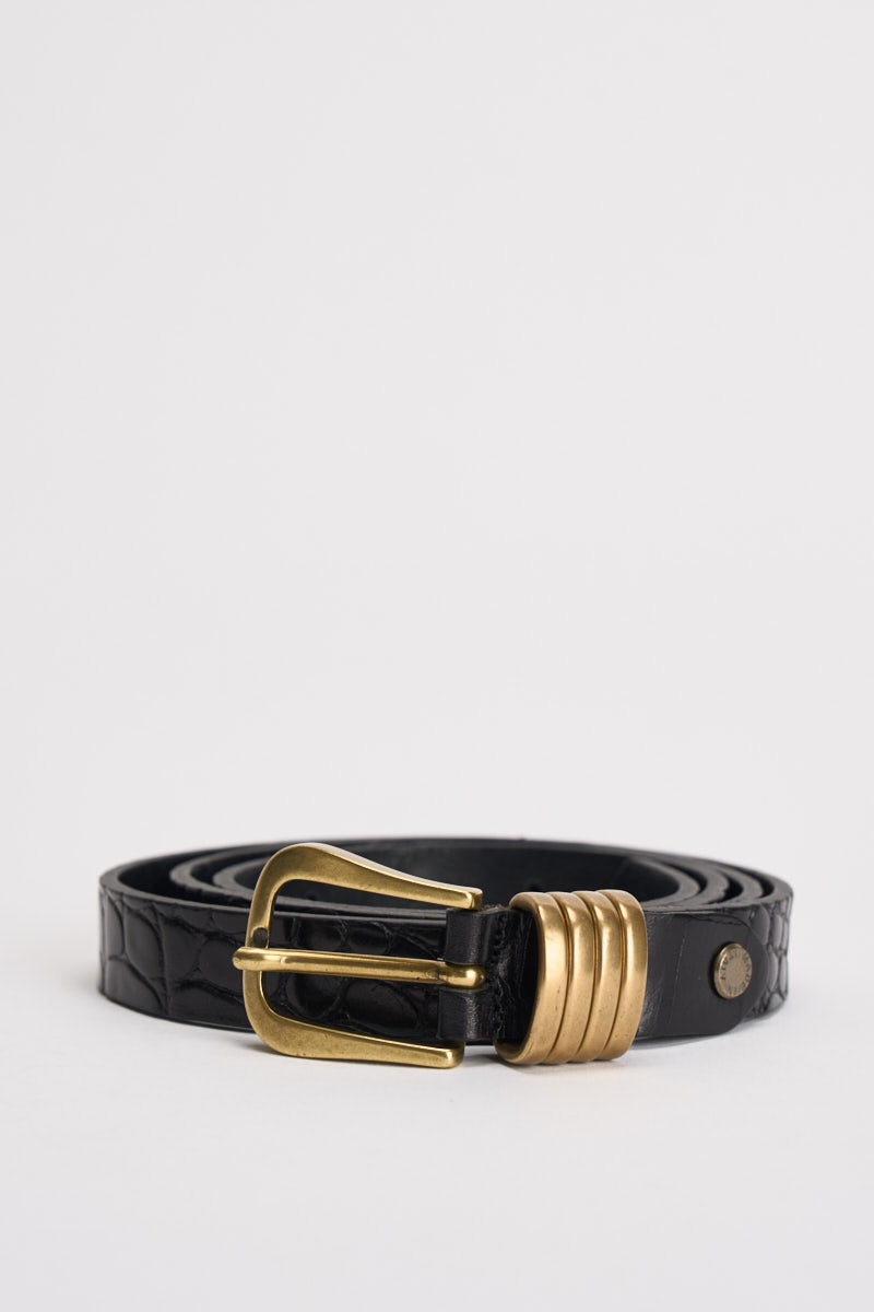 Cintura donna nera e oro N03B0100 NERO PHILIA LOFT 