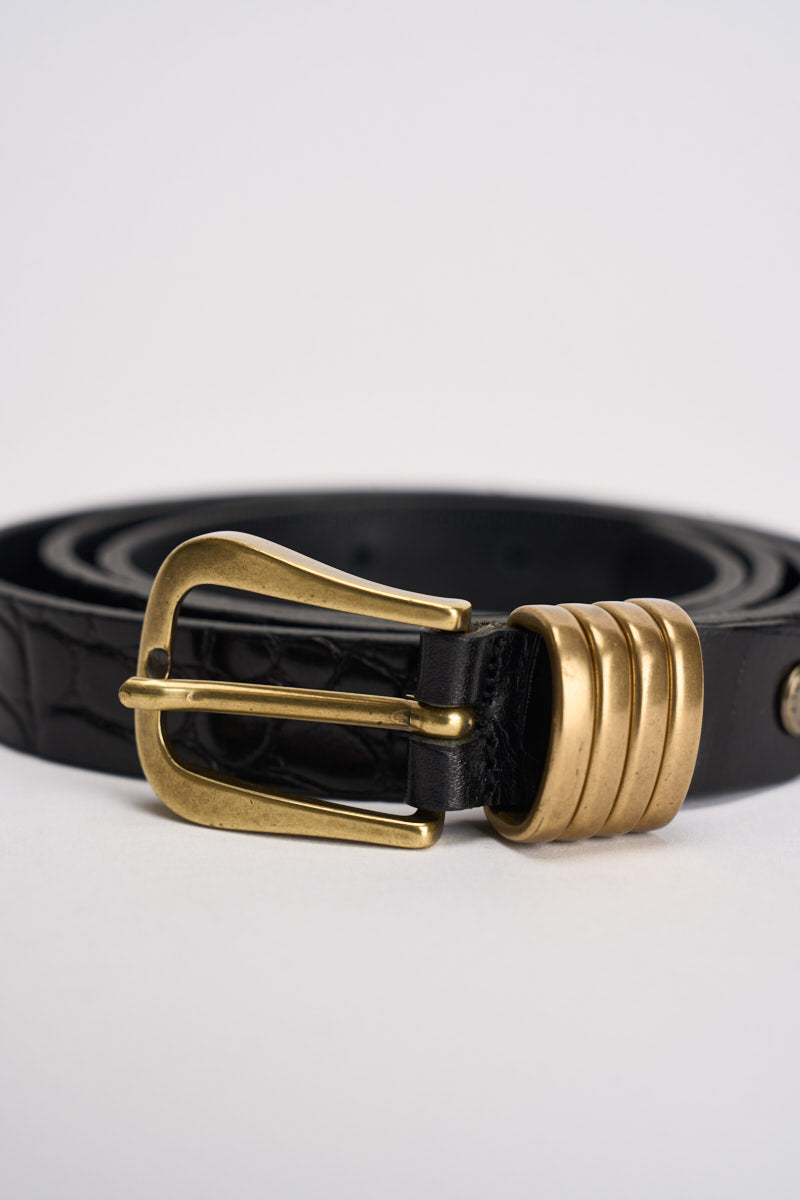 Cintura donna nera e oro N03B0100 NERO PHILIA LOFT 