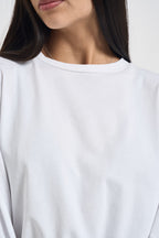 Maglia donna con maniche svasate bianca R03L0567 BIANCO PHILIA LOFT 