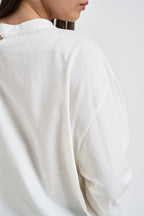Maglia donna girocollo bianco panna R03L0591 PANNA PHILIA LOFT 
