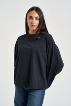 Maglia donna girocollo blu petrolio R03L0591 PIOMBO PHILIA LOFT 