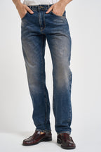 Jeans uomo gamba dritta blu medio BIGHORN RSEL19 PONT DENIM 