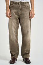 Jeans uomo wide leg grigio dèlavè CLEVELAND RBMCKAK PONT DENIM 