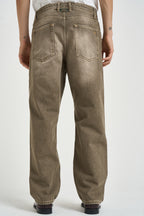 Jeans uomo wide leg grigio dèlavè CLEVELAND RBMCKAK PONT DENIM 