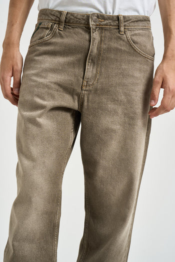 Jeans uomo wide leg grigio dèlavè - 5