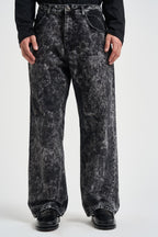 Jeans uomo lavaggio effetto marmorizzato grigio neri RIOGRANDE RSPN90 PONT DENIM 