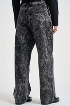 Jeans uomo lavaggio effetto marmorizzato grigio neri RIOGRANDE RSPN90 PONT DENIM 