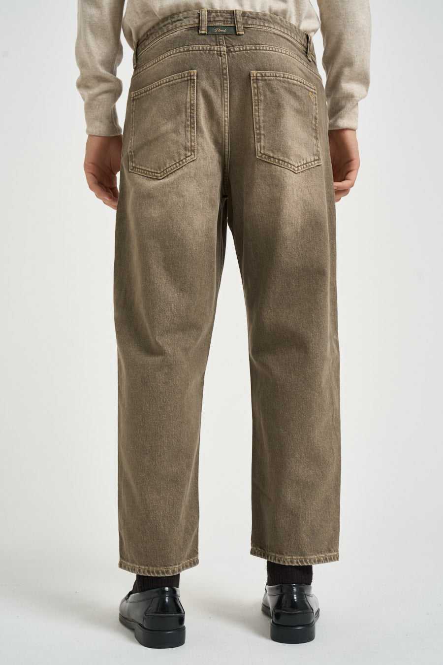 Jeans uomo loose fit in denim fango TEIDE RBMCKAK PONT DENIM 