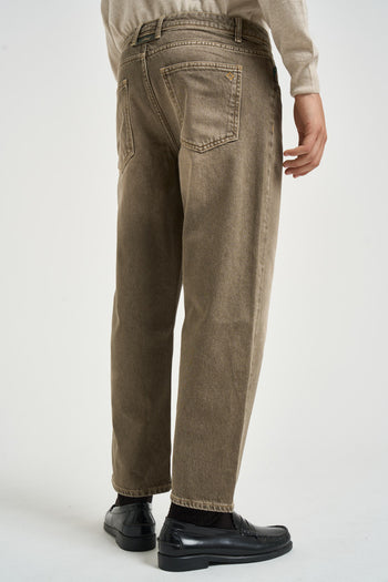 Jeans uomo loose fit in denim fango - 4