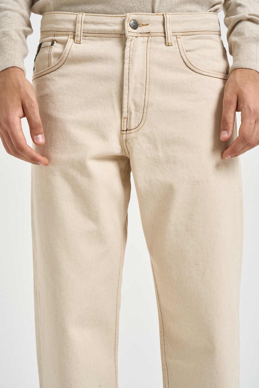 Jeans uomo loose fit panna TEIDE RNAT PONT DENIM 