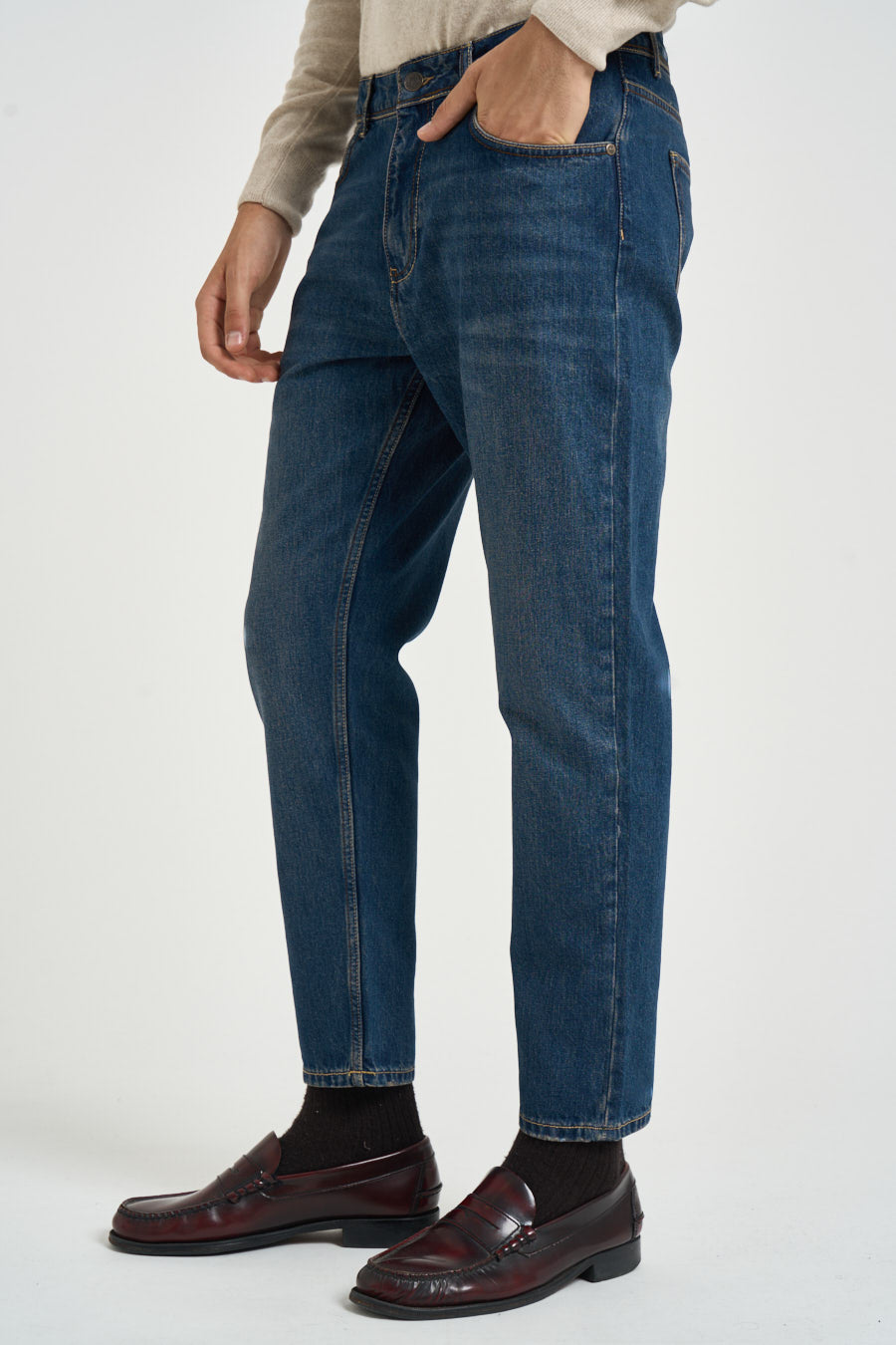 Jeans uomo Yellowstone denim blu scuro Y.STONE RATM12 PONT DENIM 