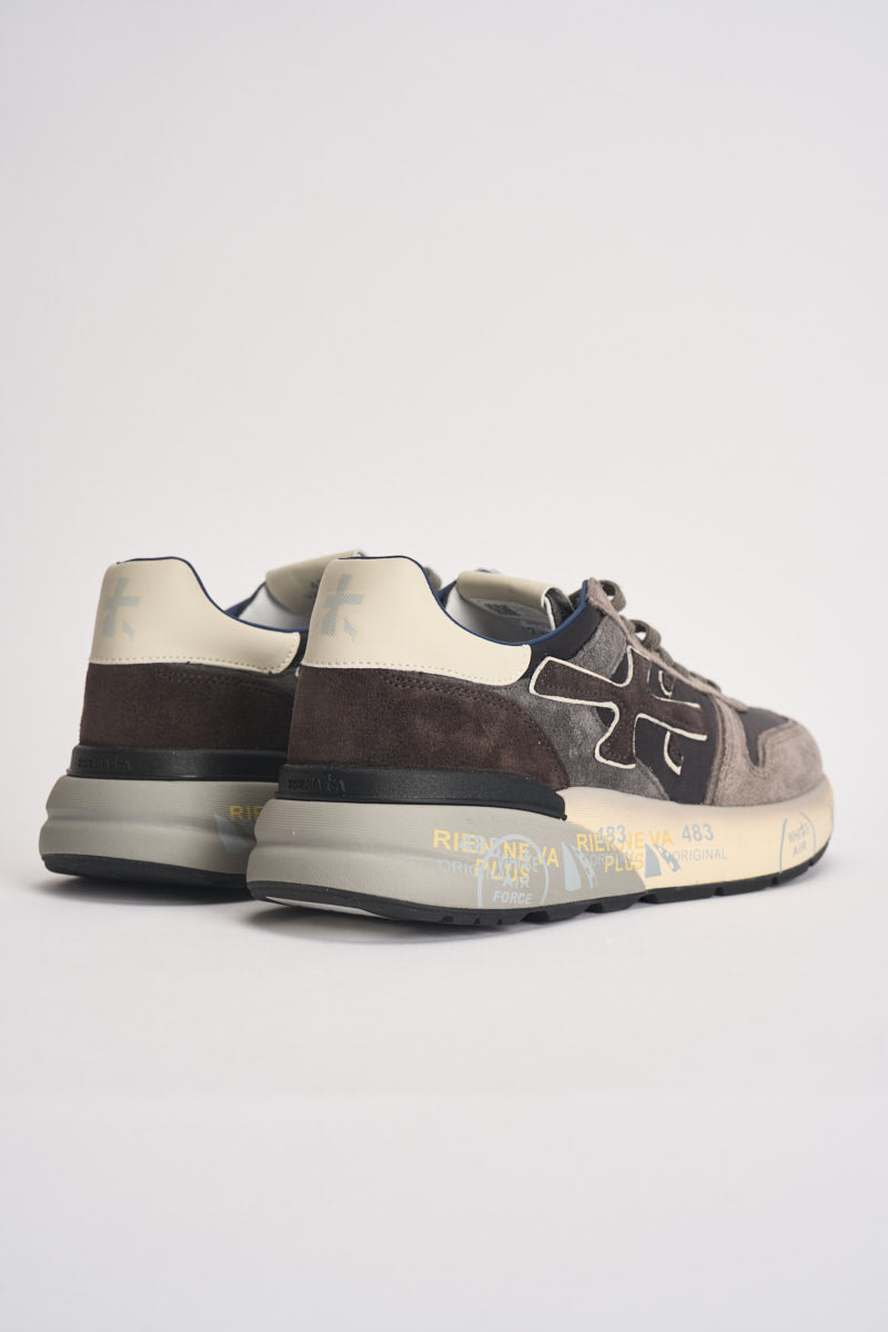 Sneakers uomo Mick 8433 grigie e moro e panna MICK 8433 PREMIATA 