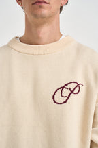 Maglione uomo girocollo ecrù 1180040 0107 PROHIBITED 