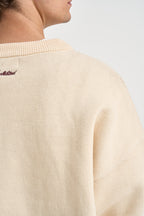 Maglione uomo girocollo ecrù 1180040 0107 PROHIBITED 