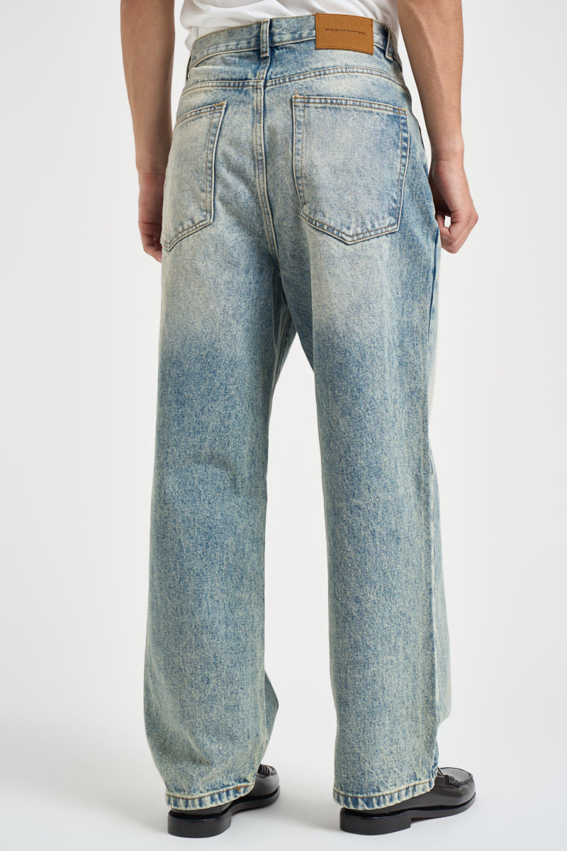 Jeans uomo loose fit in benim chiaro celeste 3190143 0405 PROHIBITED 