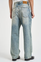 Jeans uomo loose fit in benim chiaro celeste 3190143 0405 PROHIBITED 