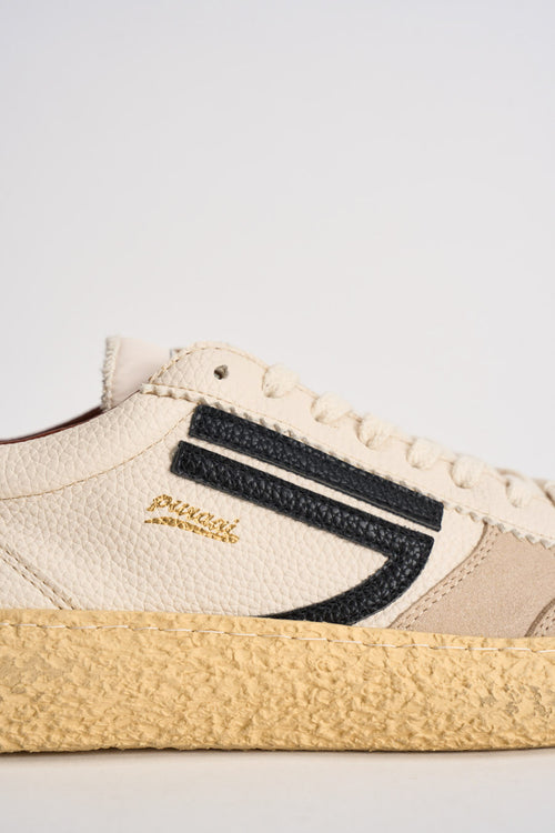 Sneakers uomo Vintage panna e nera - 2