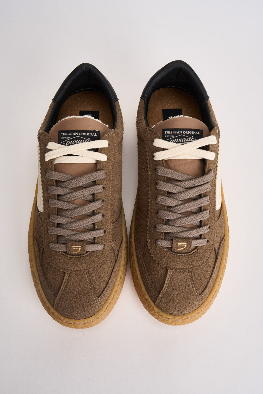 Sneakers uomo Vintage Vegan Leather tortora PU101V 071 PURAAI 