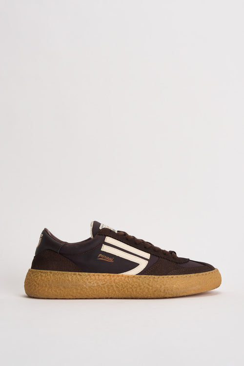 Sneakers uomo Vintage Vegan Leather marrone - 1