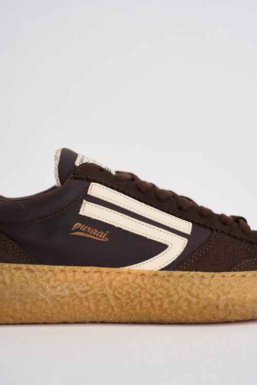 Sneakers uomo Vintage Vegan Leather marrone - 2
